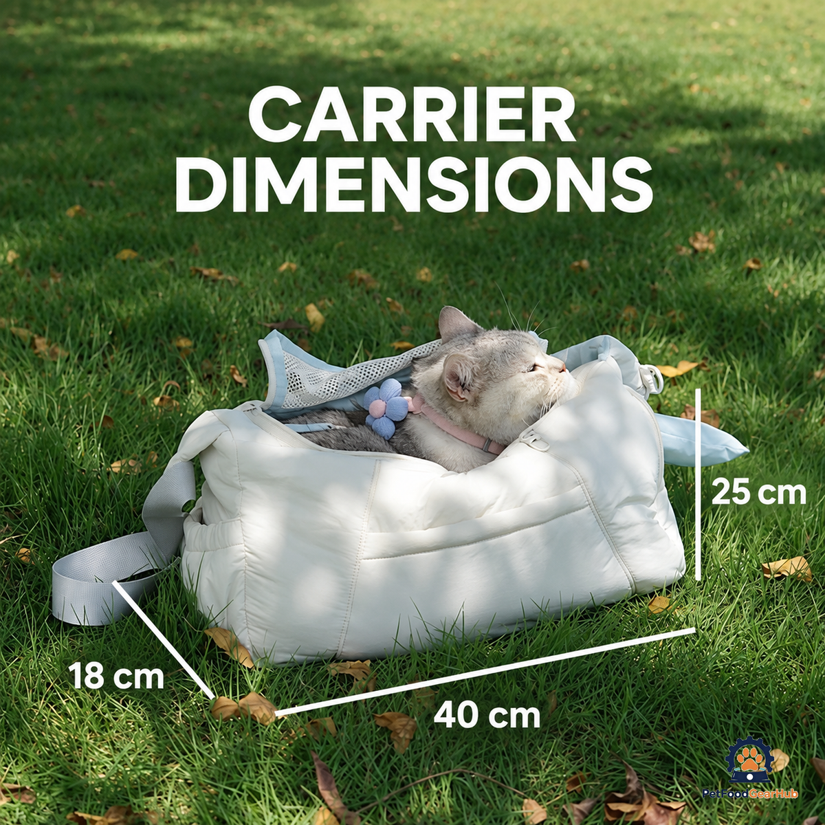 PetFoodGearHub Padded Crossbody Pet Carrier - product view 22