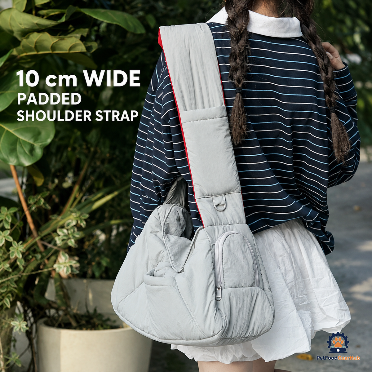 PetFoodGearHub Padded Crossbody Pet Carrier - product view 29