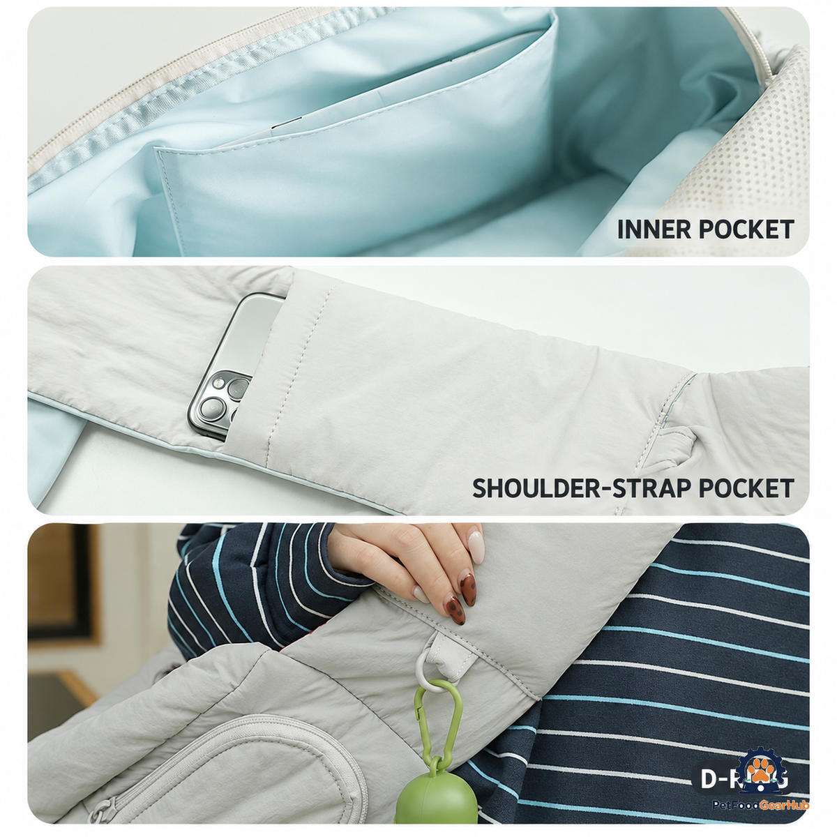 PetFoodGearHub Padded Crossbody Pet Carrier - product view 32