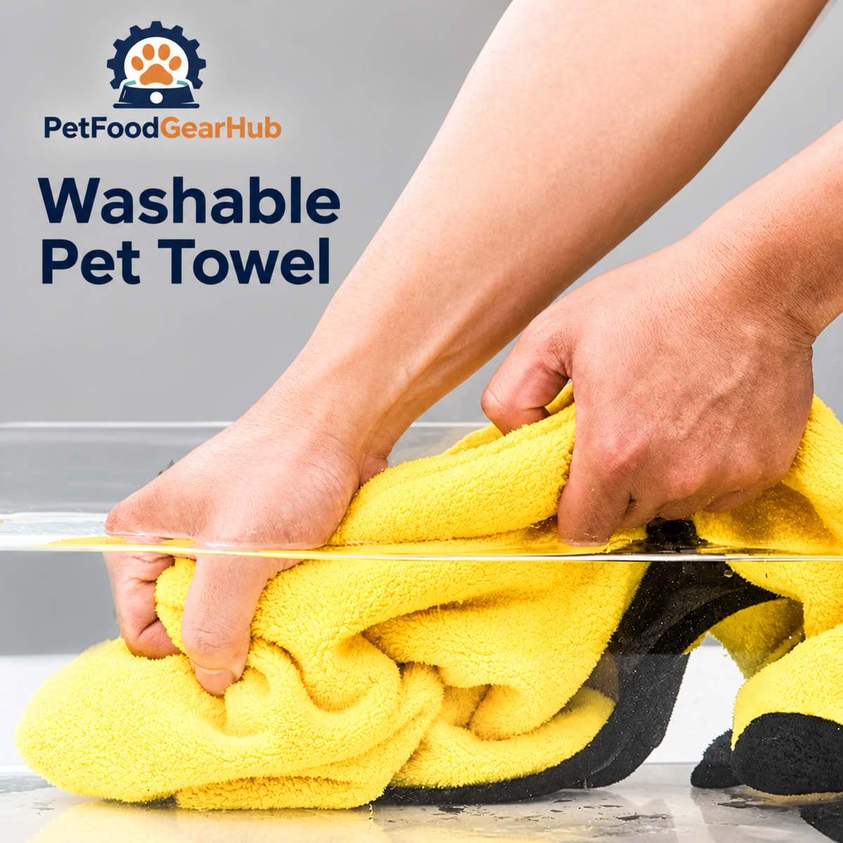 PetFoodGearHub pet bath towels product view