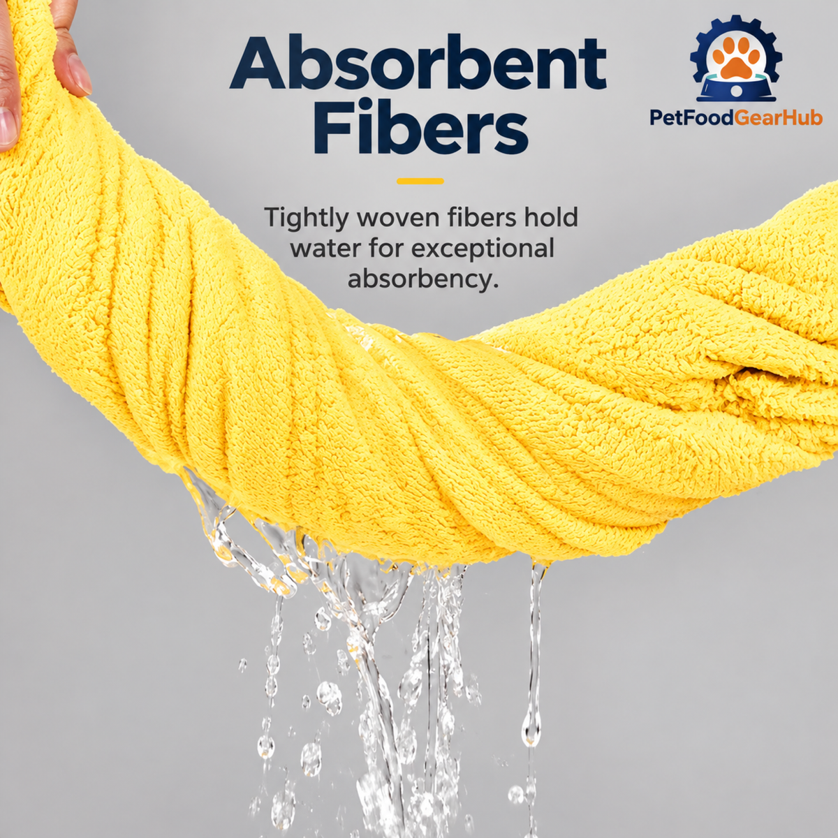 PetFoodGearHub pet bath towels product view