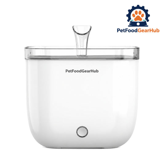 PetFoodGearHub Light Youth Cat Water Fountain with Stainless Steel Tray - Main product view