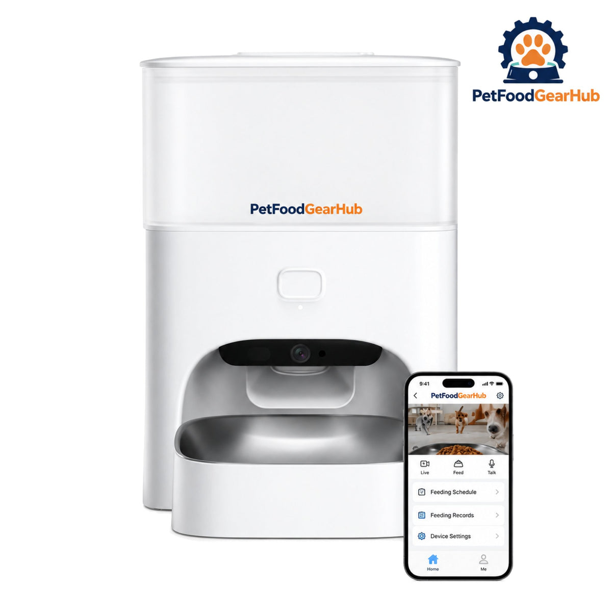 PetFoodGearHub M3 Pro Automatic Cat Feeder with Camera, 4.4 L - Main product view