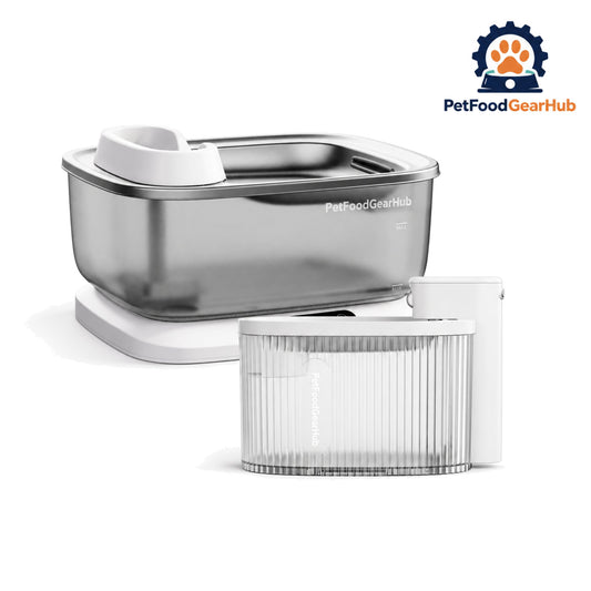 PetFoodGearHub F2 V2 Cordless Dog Fountain & Mini Cat Fountain Bundle - Main product view