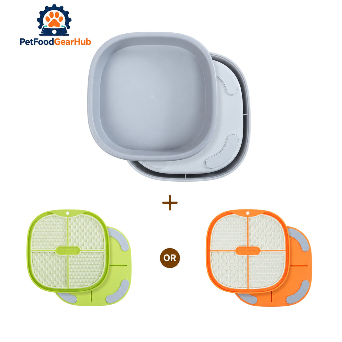 PetFoodGearHub Lick Mat and Holder Set - Lick mat and holder set