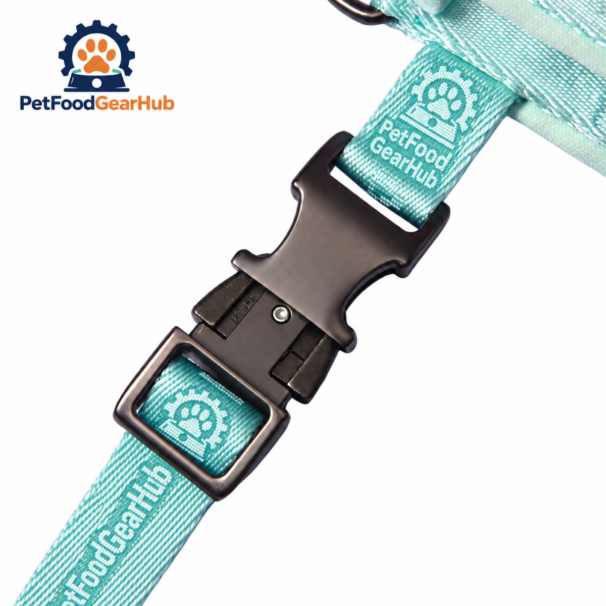 PetFoodGearHub Embroidered Jacquard Dog Harness and Leash Set - Quick-release buckles and adjustment
