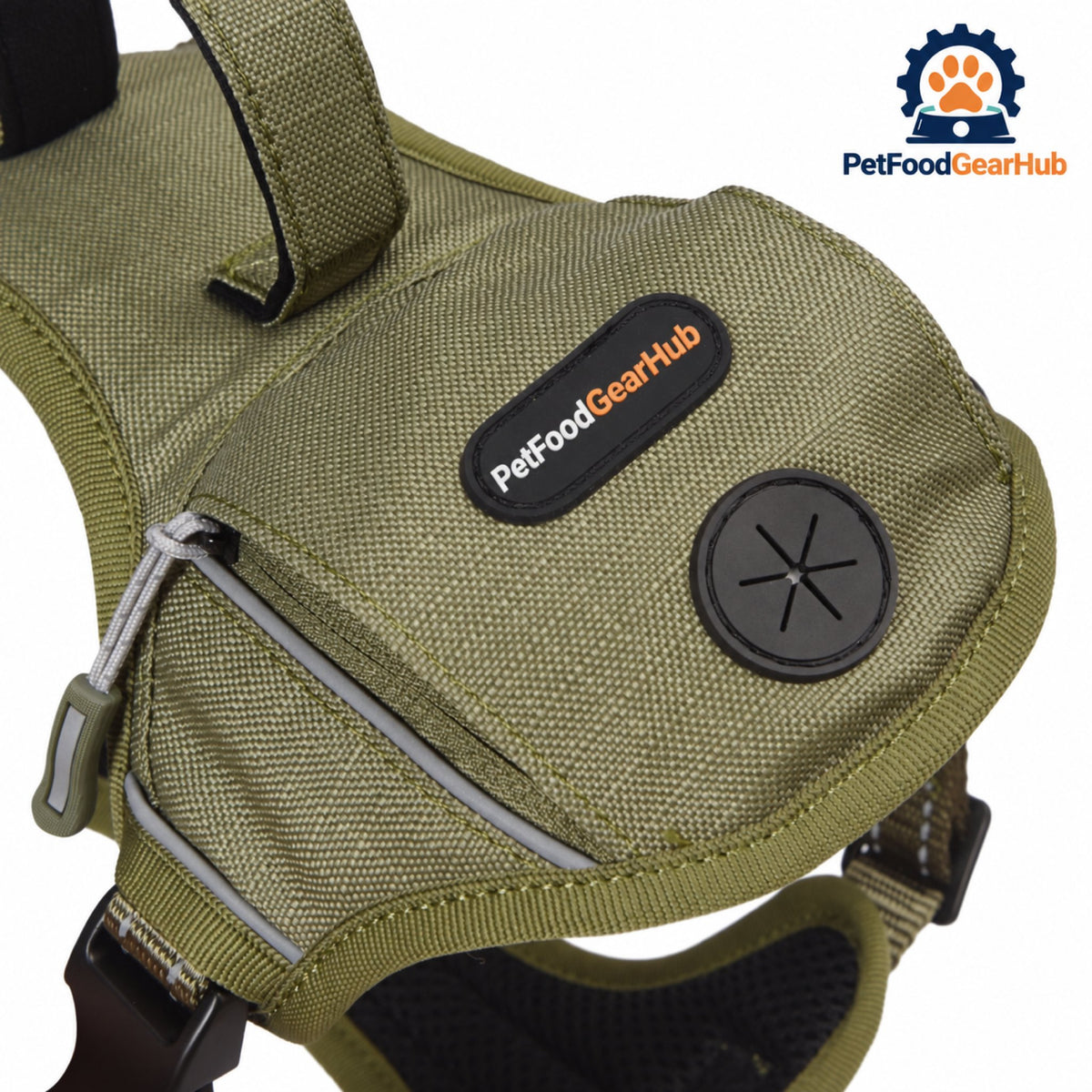 PetFoodGearHub Tactical Dog Harness and Leash Set with Waste Bag Holder - Waste bag holder