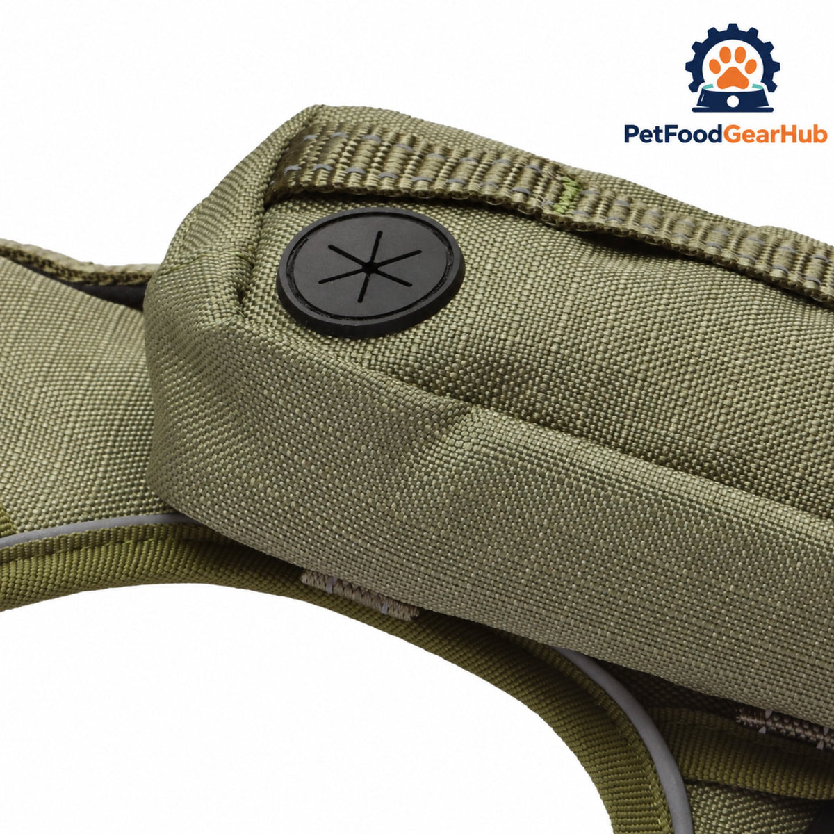 PetFoodGearHub Tactical Dog Harness with Removable Pockets - Waste bag holder
