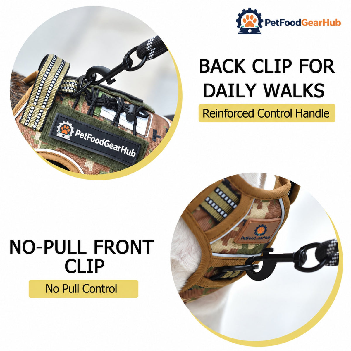 PetFoodGearHub Classic Adjustable Tactical Dog Harness - Product detail view 4