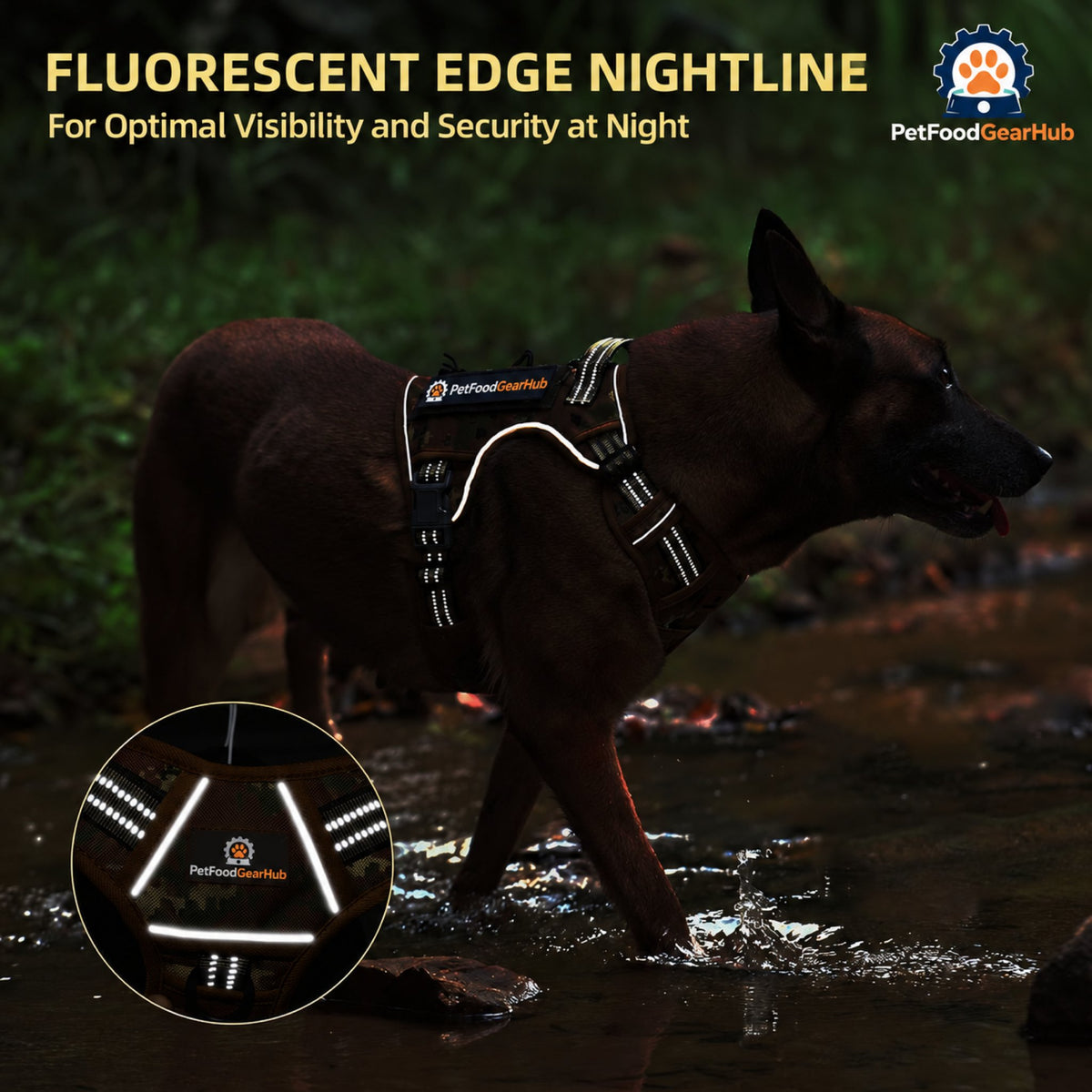 PetFoodGearHub Classic Adjustable Tactical Dog Harness - Product detail view 6