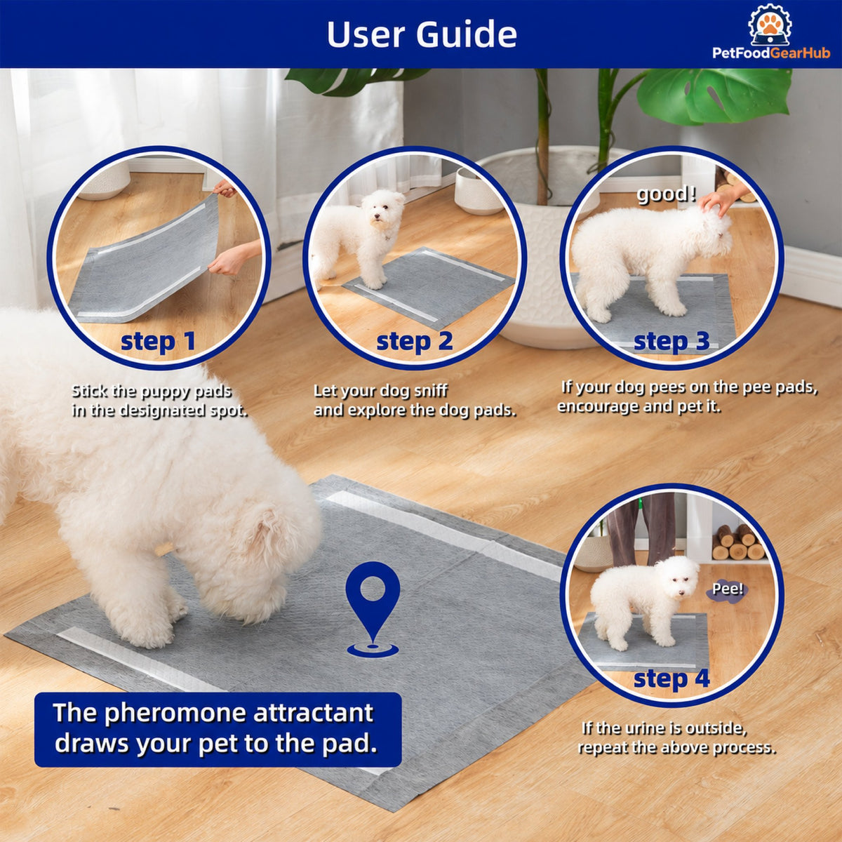 PetFoodGearHub Activated Carbon Puppy Training Pads - Product detail view 6