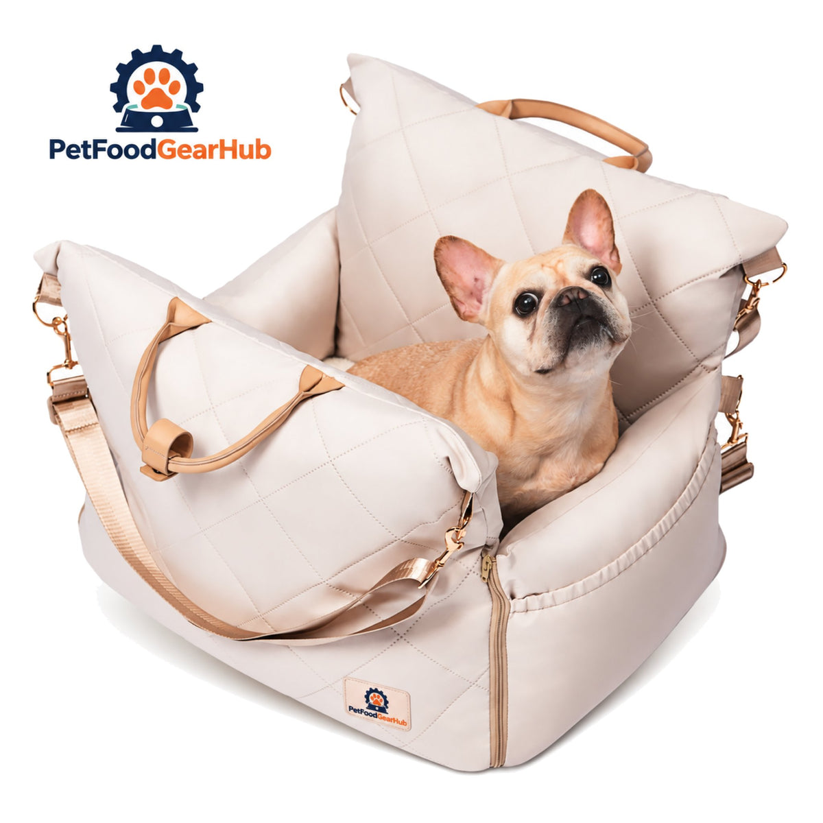 PetFoodGearHub Dog Booster Car Seat with Removable Cushion - Main product view