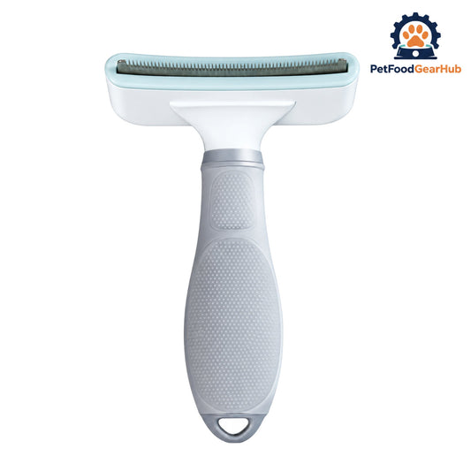 PetFoodGearHub Curved Self-Cleaning Pet Deshedding Brush - Curved brush teeth