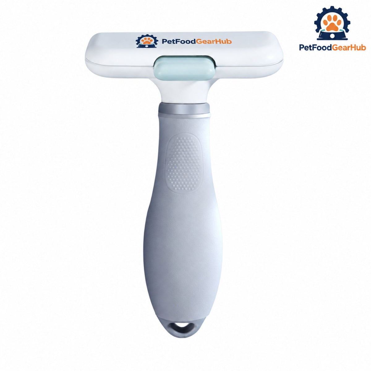 PetFoodGearHub Curved Self-Cleaning Pet Deshedding Brush - Brush rear view