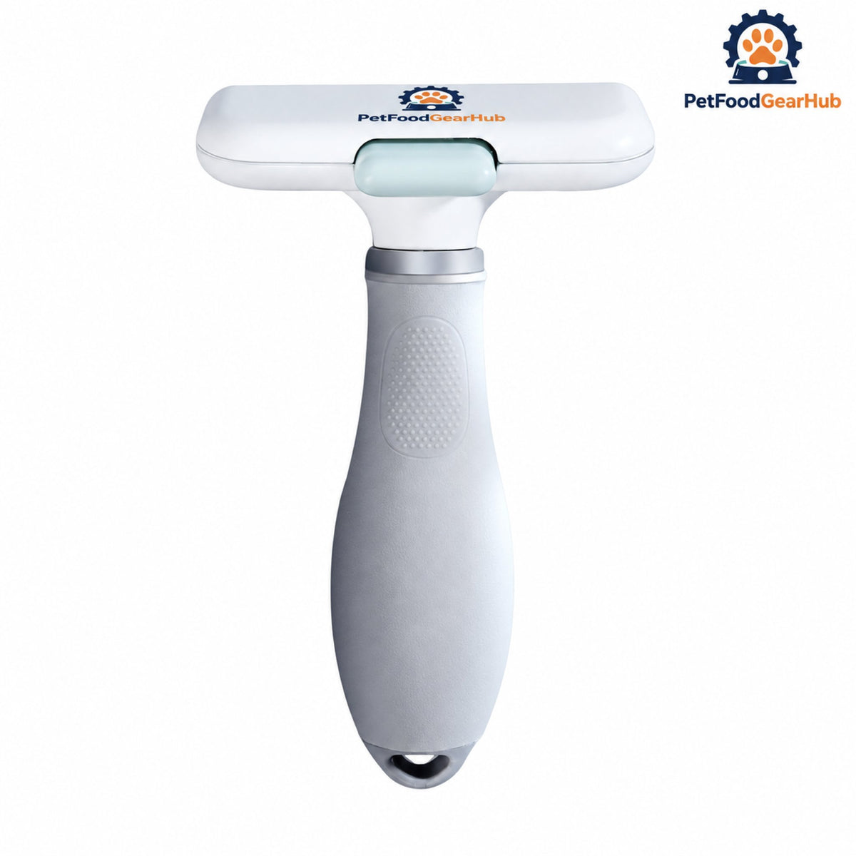 PetFoodGearHub Straight Self-Cleaning Pet Deshedding Brush - Brush rear view
