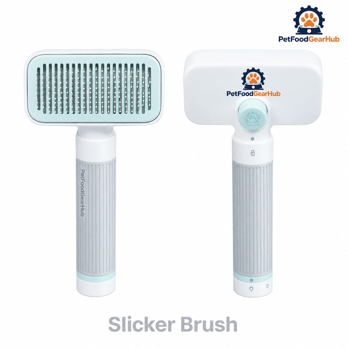 PetFoodGearHub Self-Cleaning Pet Grooming Brush Set - Slicker brush design