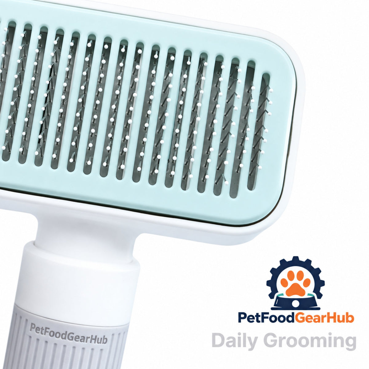 PetFoodGearHub Self-Cleaning Pet Grooming Brush Set - Slicker brush pins