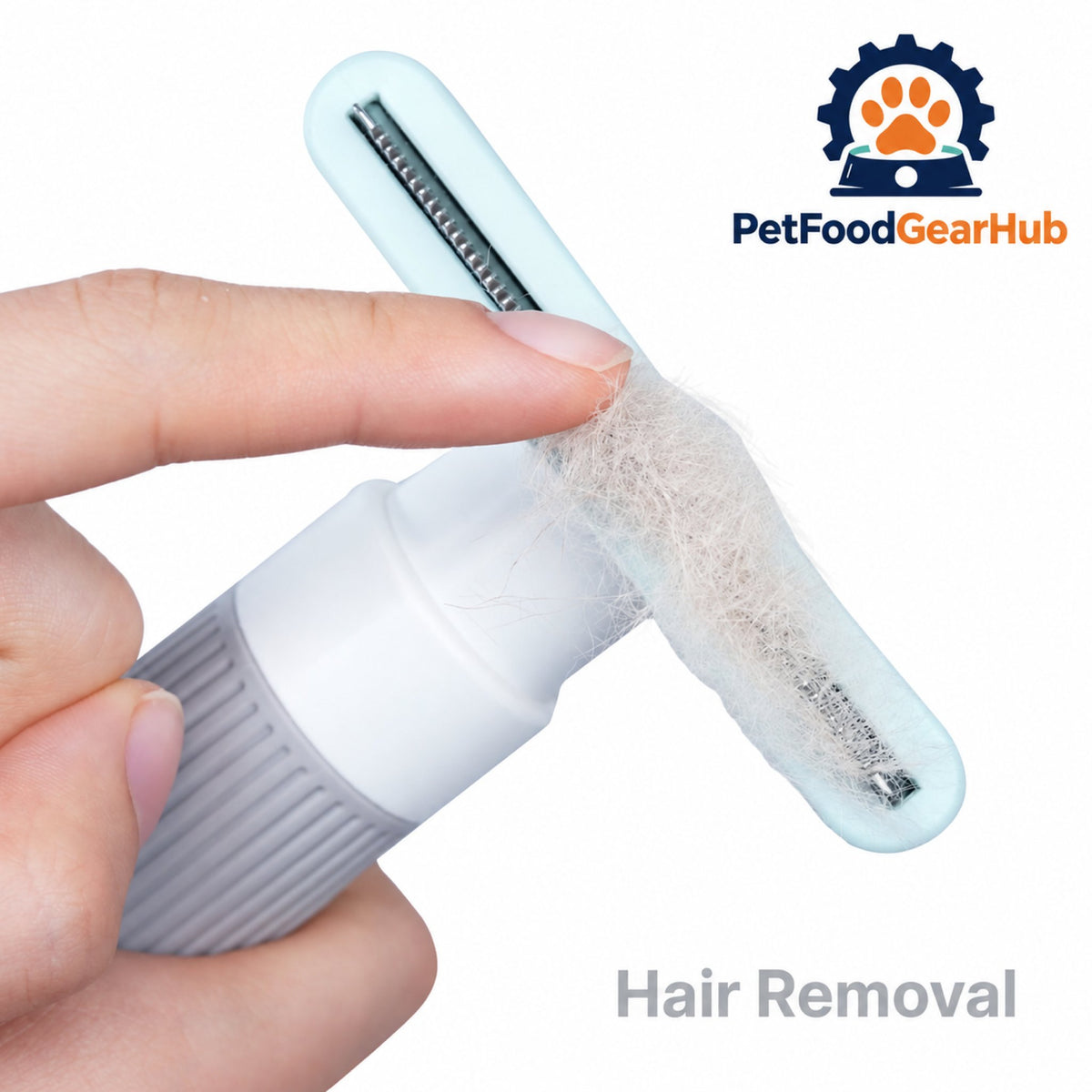 PetFoodGearHub Self-Cleaning Pet Grooming Brush Set - Deshedding brush hair release button