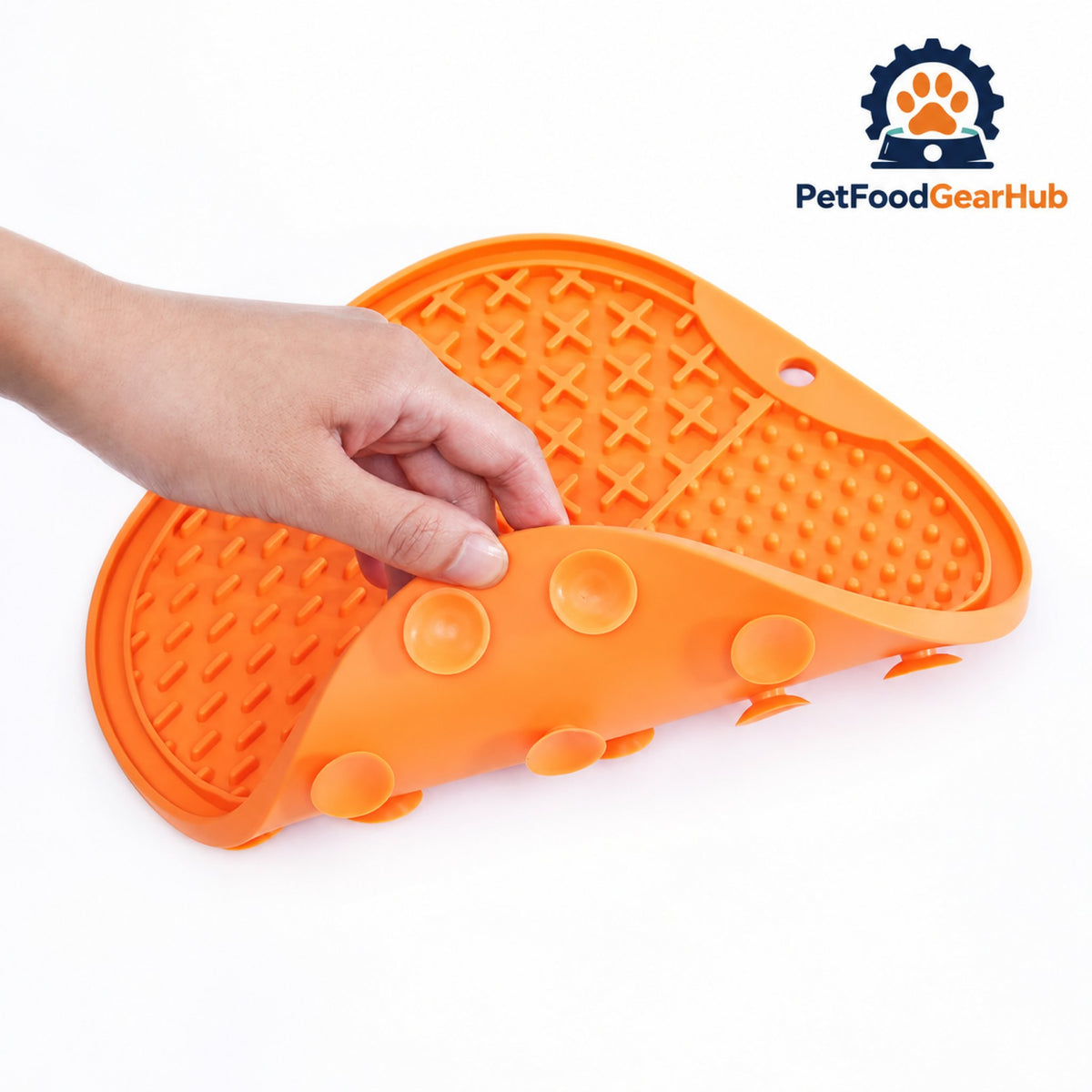 PetFoodGearHub Pet Lick Mat with Suction Cups - Suction cups on the base