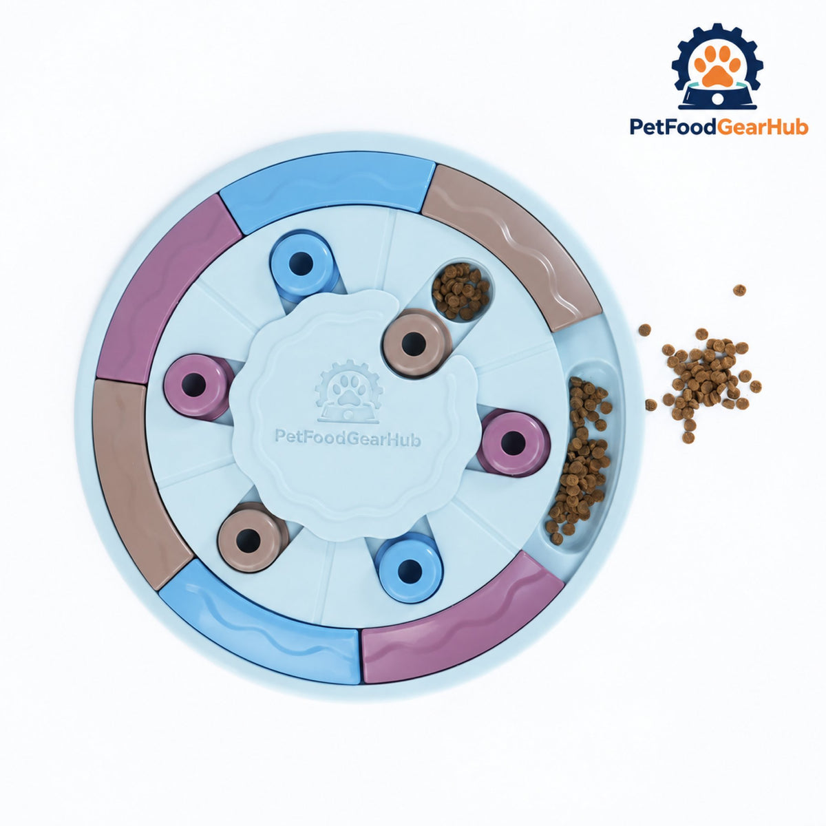 PetFoodGearHub Dog Treat Puzzle Toy - Advanced puzzle feeder with food