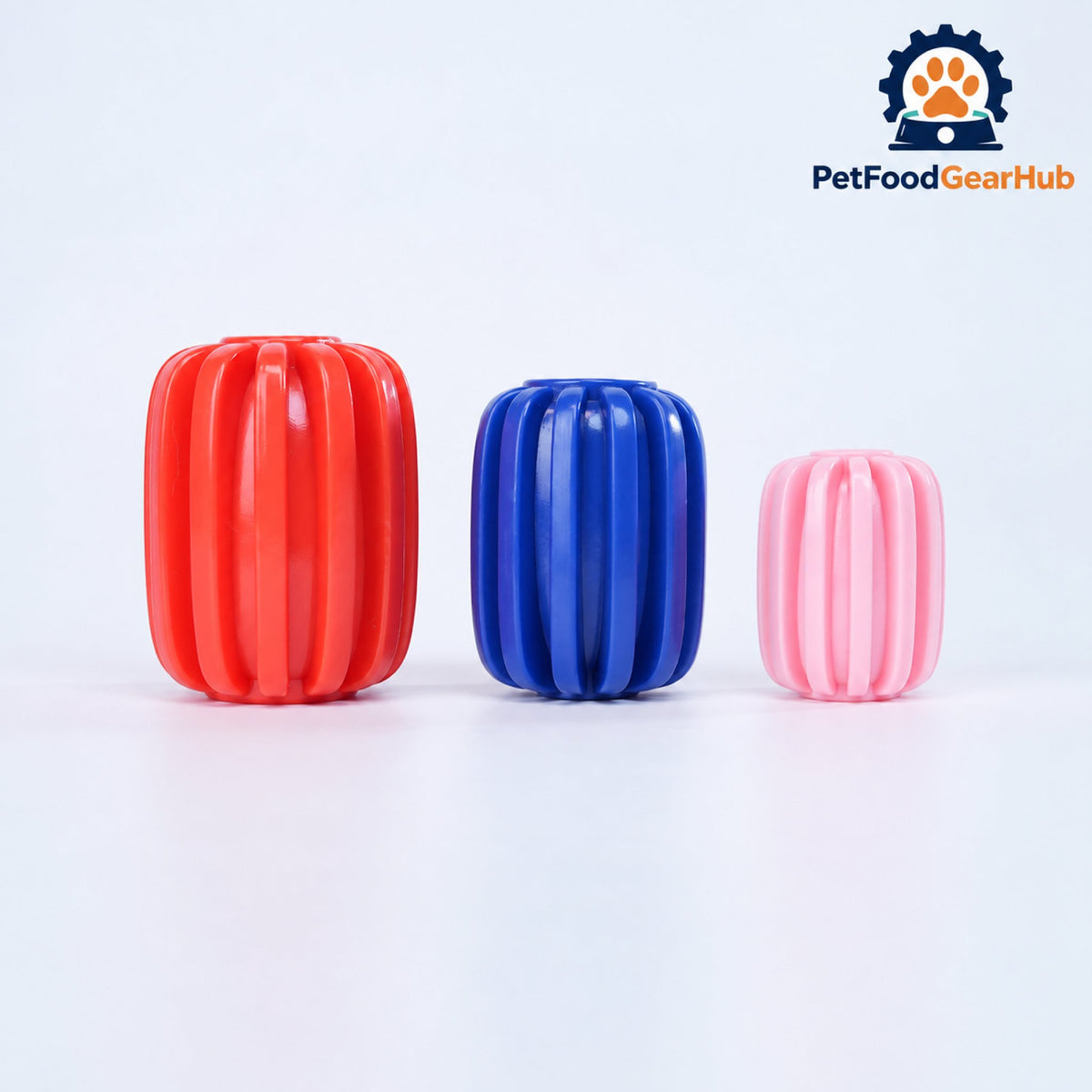 PetFoodGearHub TPR Dog Treat-Dispensing Chew Toy - Treat dispenser size chart