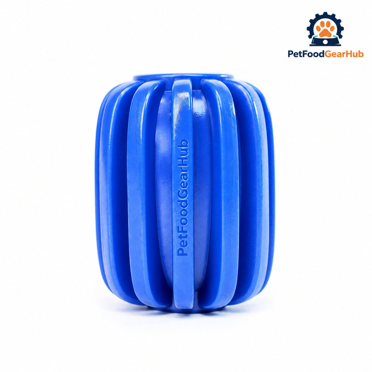 PetFoodGearHub TPR Dog Treat-Dispensing Chew Toy - Royal blue treat dispenser