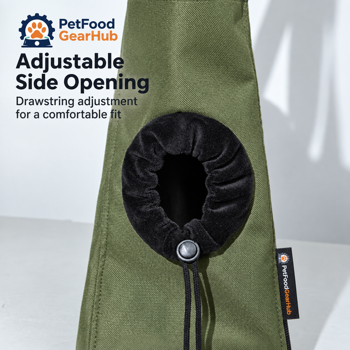 PetFoodGearHub Two-Tone Pet Tote Carrier - Adjustable Side Opening