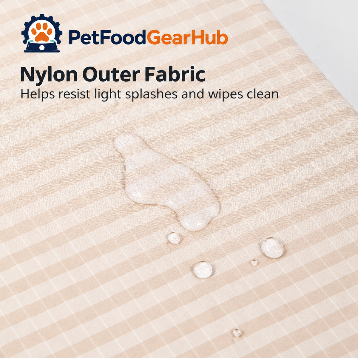 PetFoodGearHub Pet Hip Seat Carrier - Nylon Outer Fabric Helps resist light splashes and wipes clean