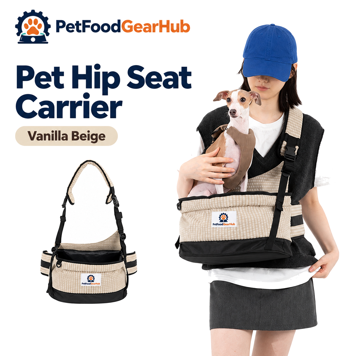 PetFoodGearHub Pet Hip Seat Carrier - Pet Hip Seat Carrier