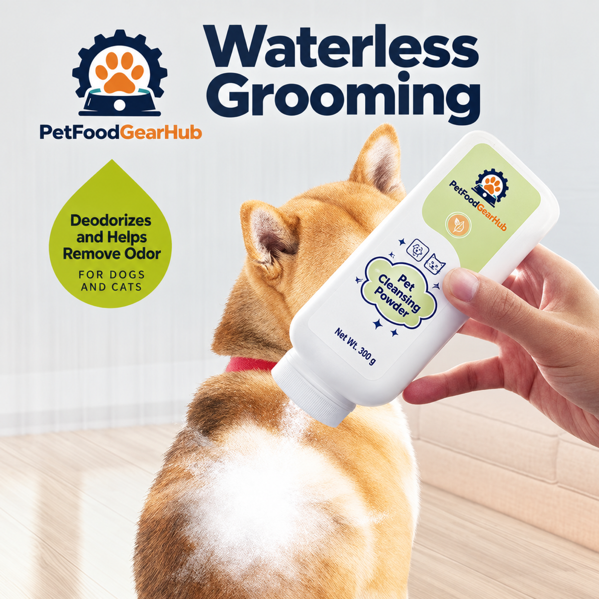 PetFoodGearHub pet cleansing powder grooming