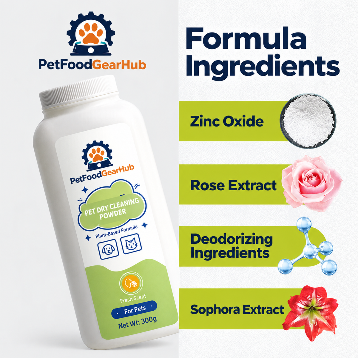 PetFoodGearHub pet cleansing powder ingredients