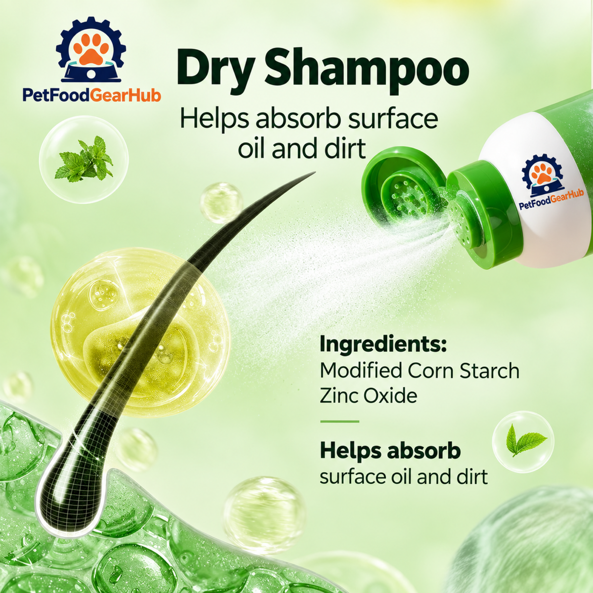 PetFoodGearHub pet dry shampoo product view