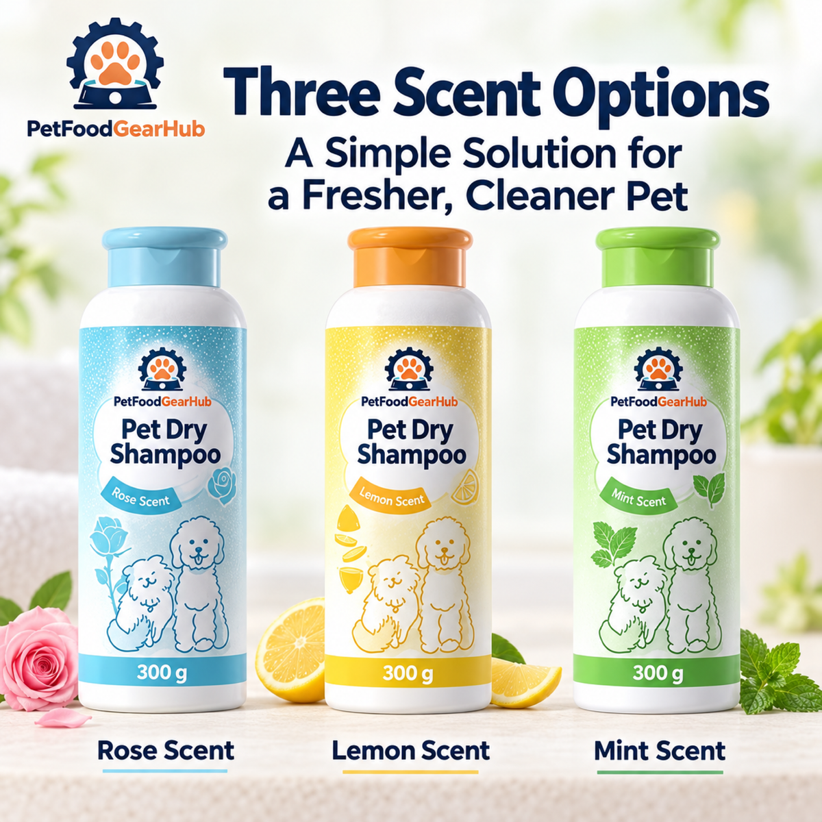 PetFoodGearHub pet dry shampoo product view