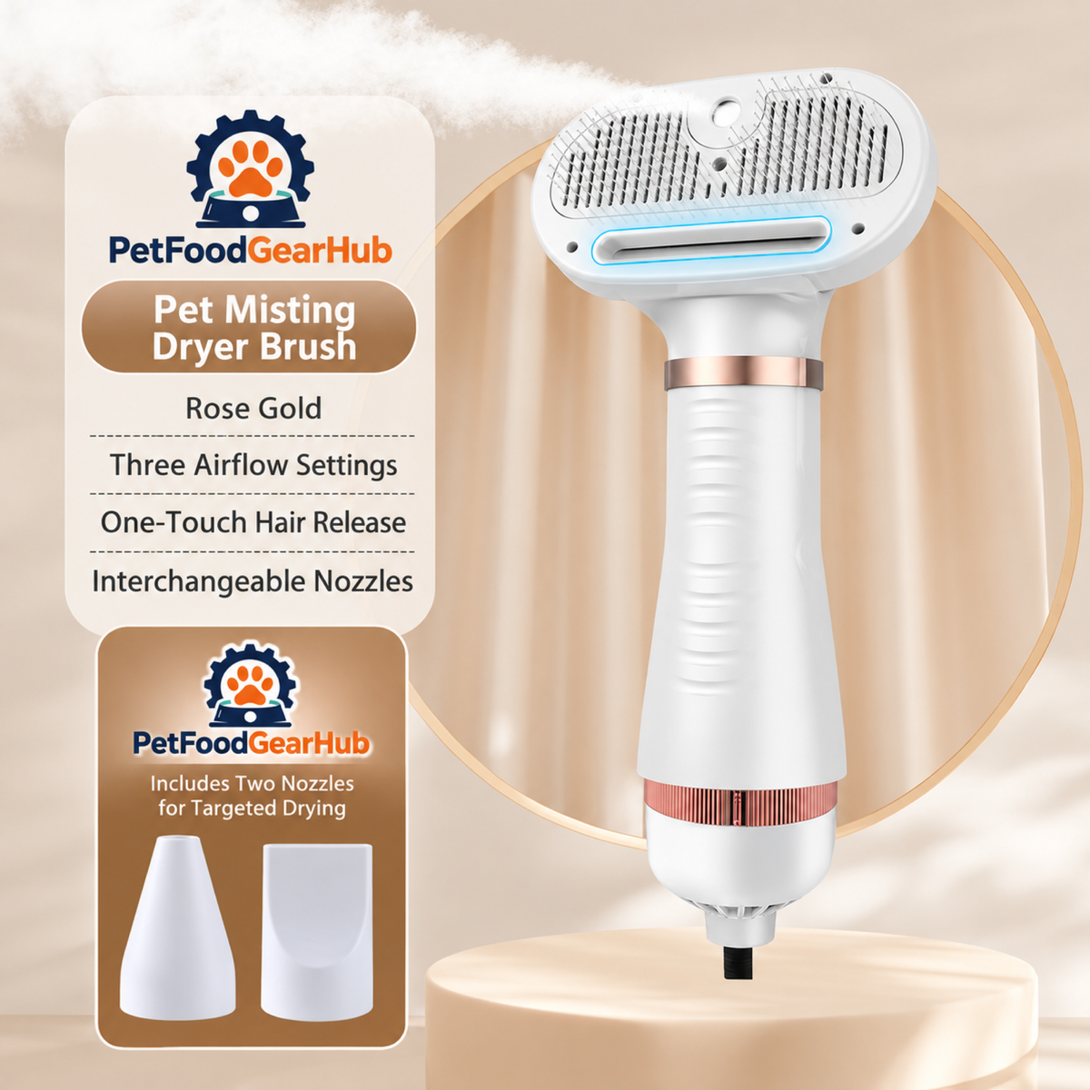 PetFoodGearHub pet dryer brushes product view