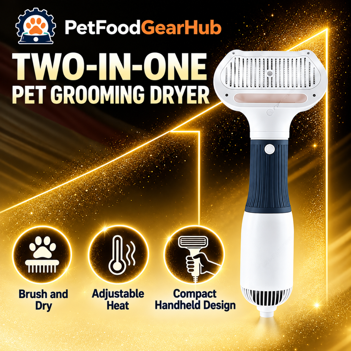 PetFoodGearHub pet dryer brushes product view