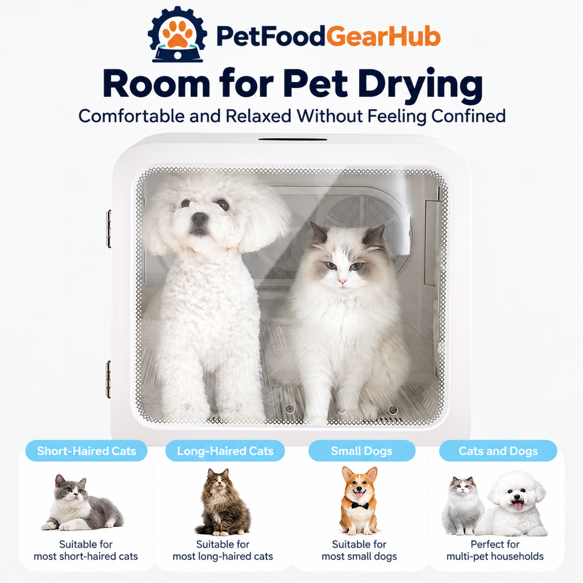 PetFoodGearHub pet drying boxes product view