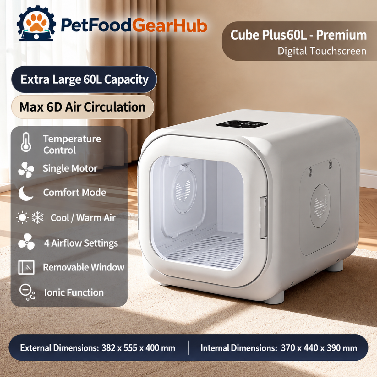 PetFoodGearHub pet drying boxes product view