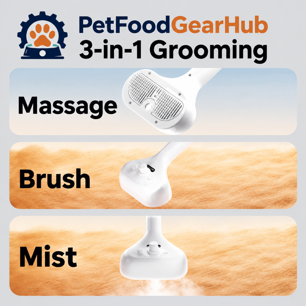 PetFoodGearHub pet grooming brushes product view