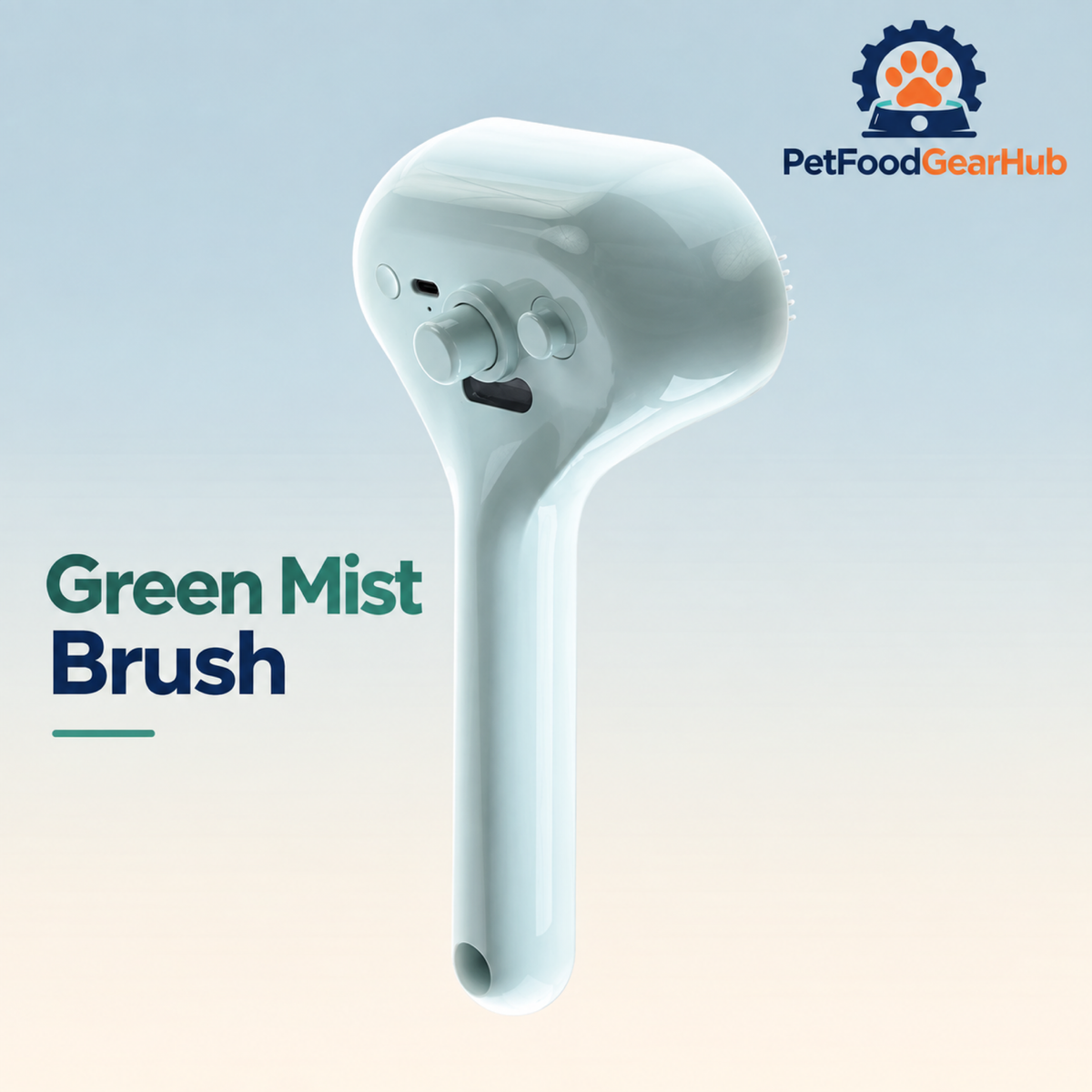 PetFoodGearHub Green Mist Brush