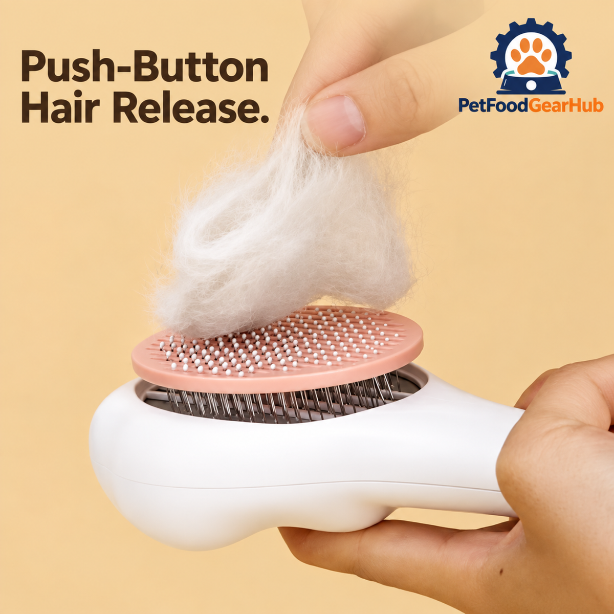 PetFoodGearHub Push-Button Hair Release