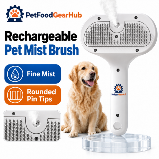 PetFoodGearHub Rechargeable Pet Mist Brush