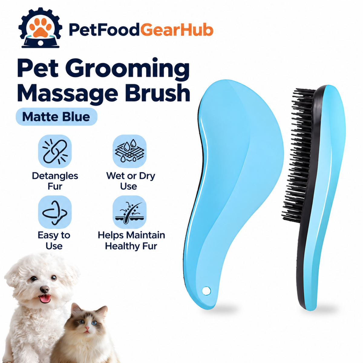 PetFoodGearHub pet grooming brushes product view