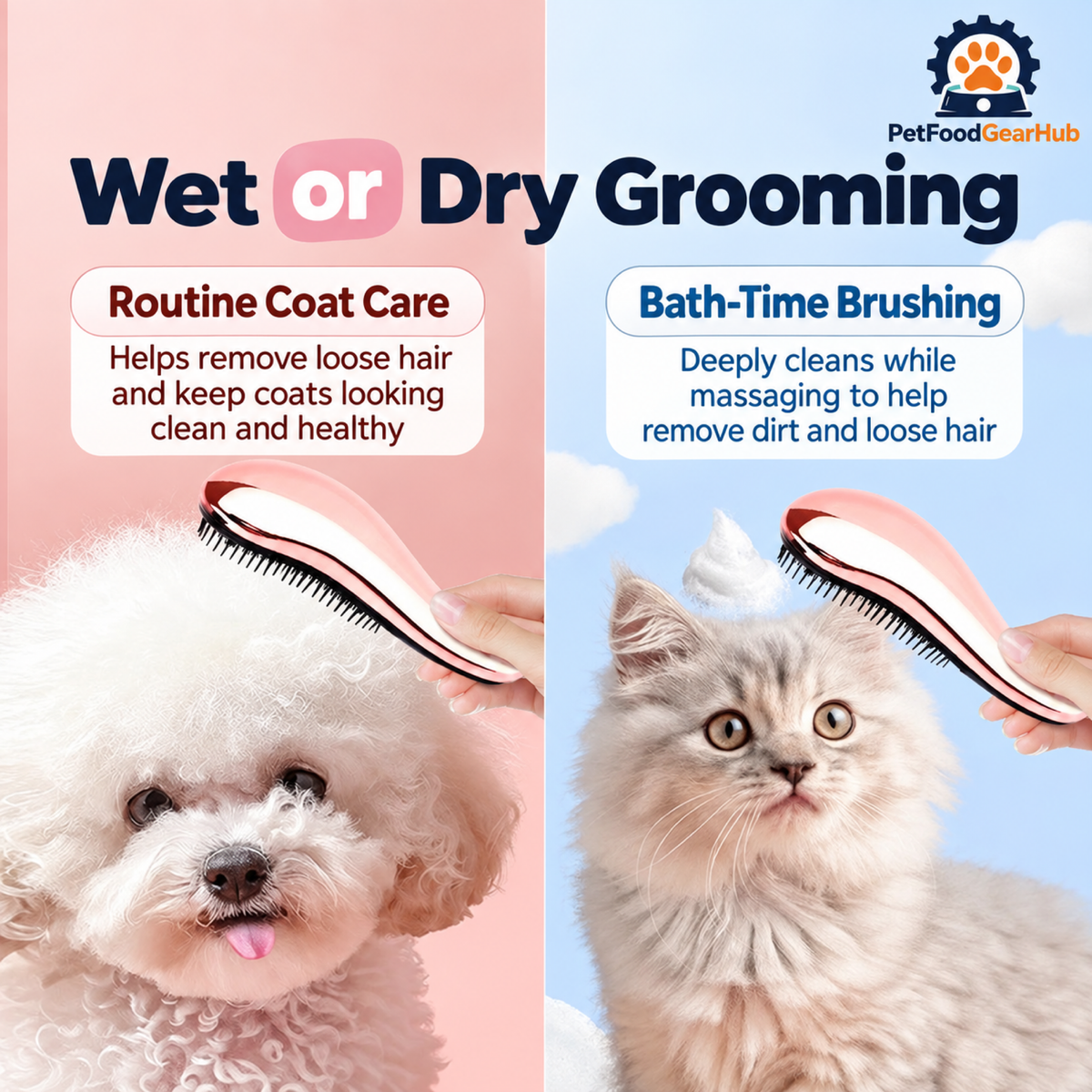 PetFoodGearHub pet grooming brushes product view