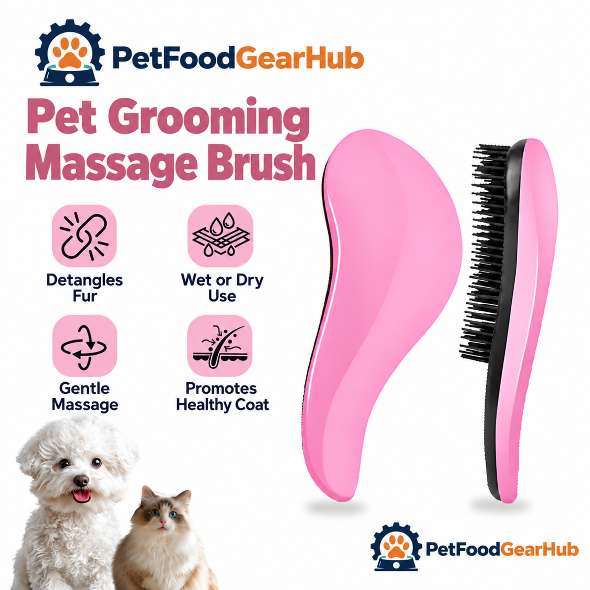 PetFoodGearHub pet grooming brushes product view