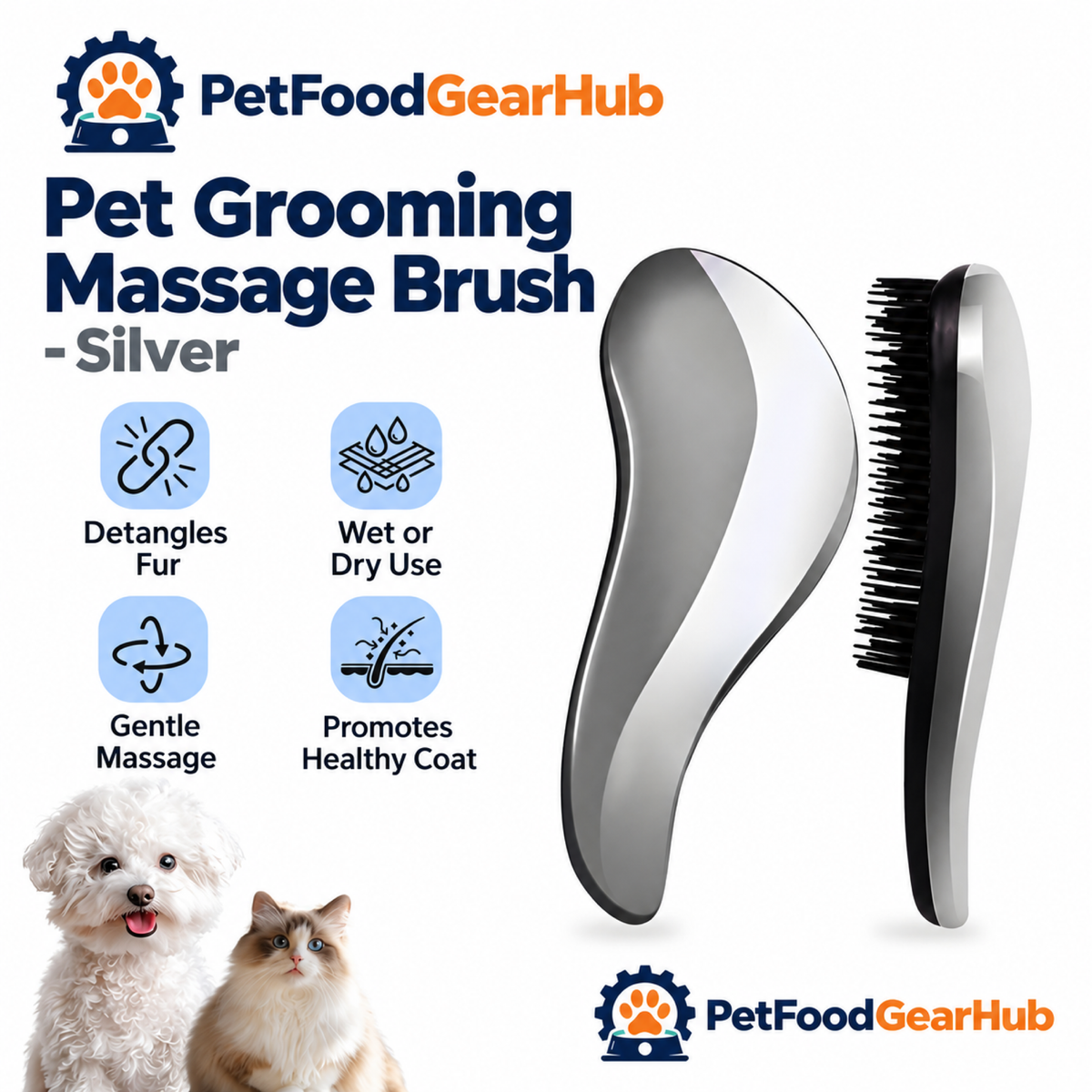 PetFoodGearHub pet grooming brushes product view