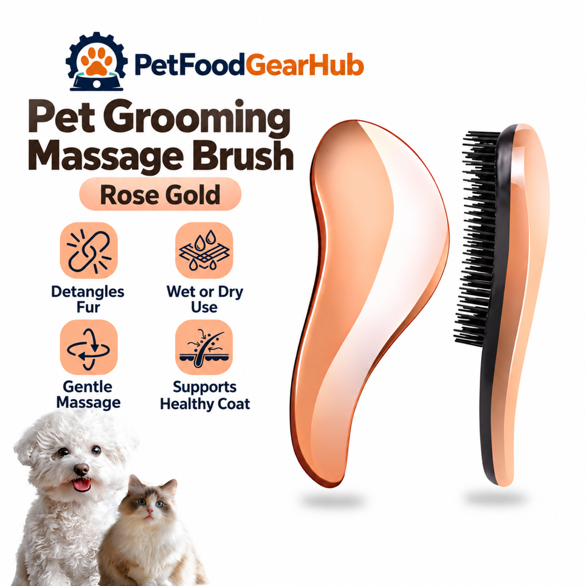 PetFoodGearHub pet grooming brushes product view