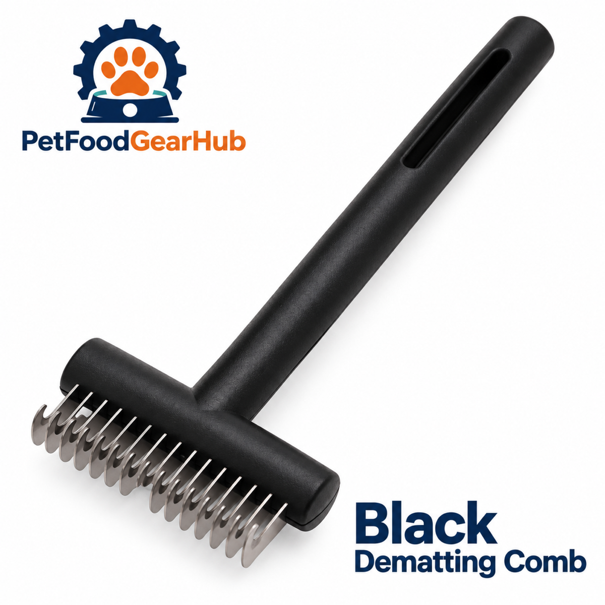PetFoodGearHub Black Dematting Comb