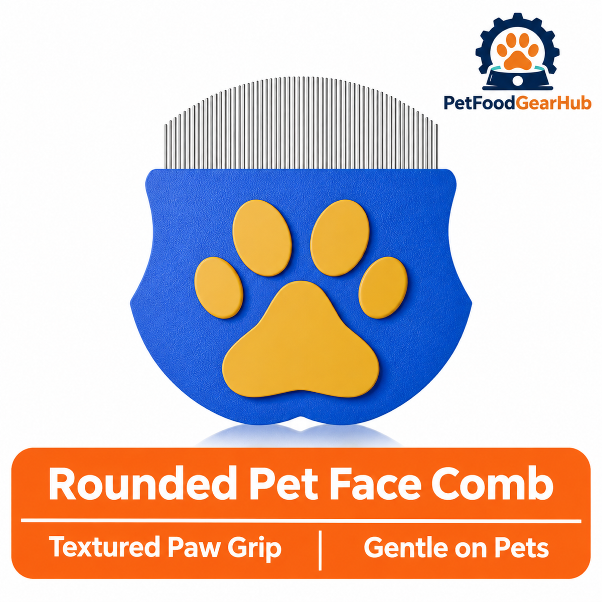 PetFoodGearHub Rounded Pet Face Comb