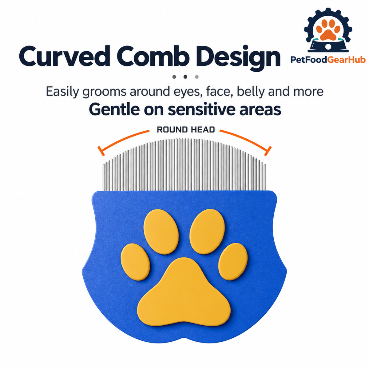 PetFoodGearHub Curved Comb Design