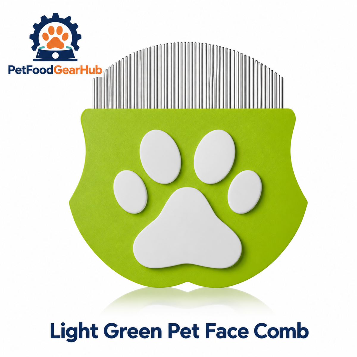 PetFoodGearHub Light Green Pet Face Comb
